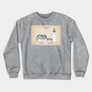 Portland Head Lighthouse - Maine - SD Crewneck Sweatshirt